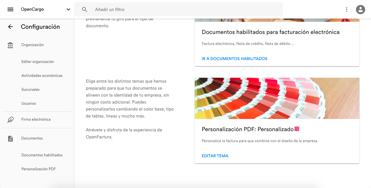 Personaliza tus Documentos con OpenFactura!
