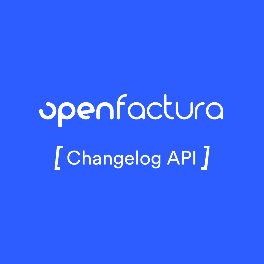 Changelog API Openfactura