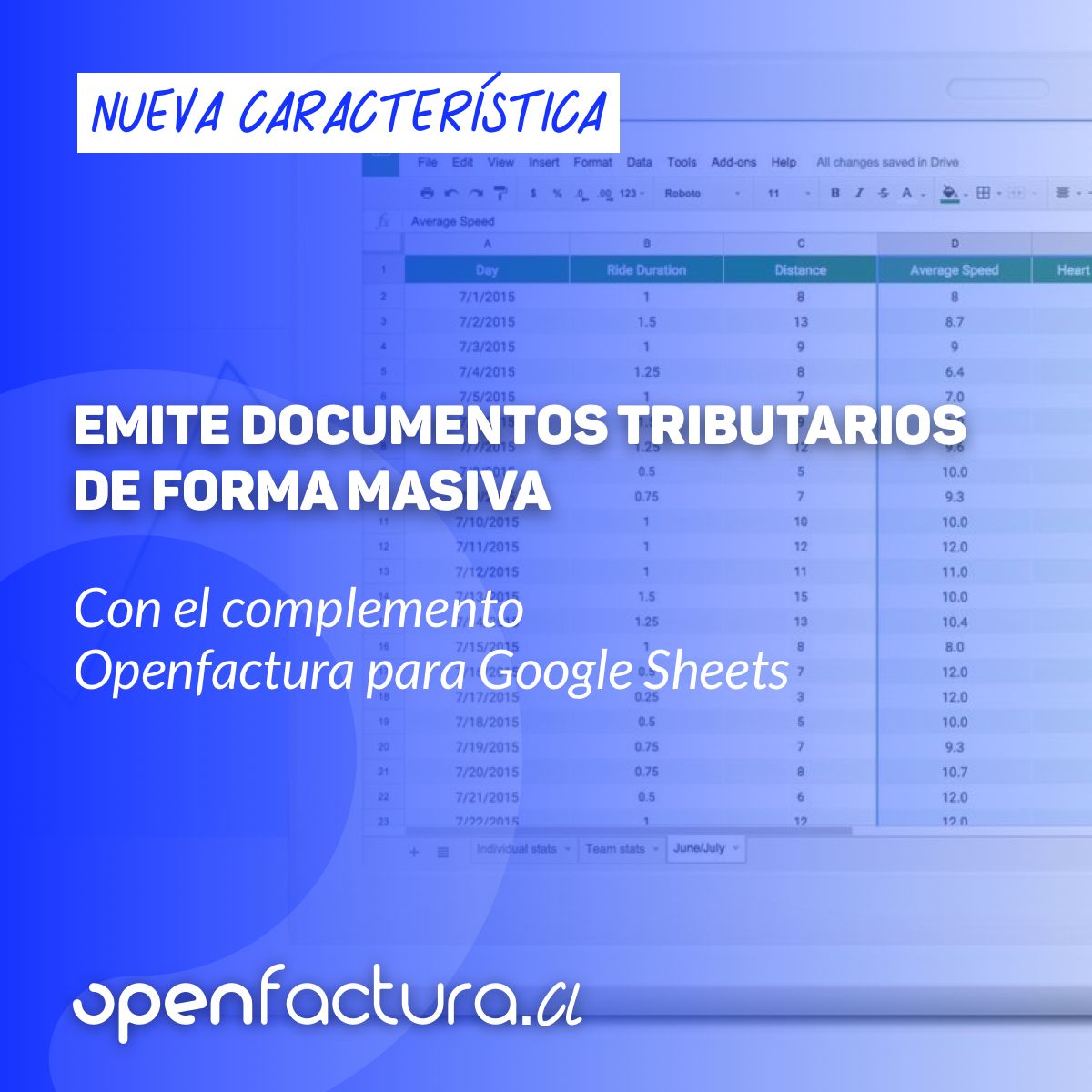 Complemento Openfactura para Google Sheets ya disponible